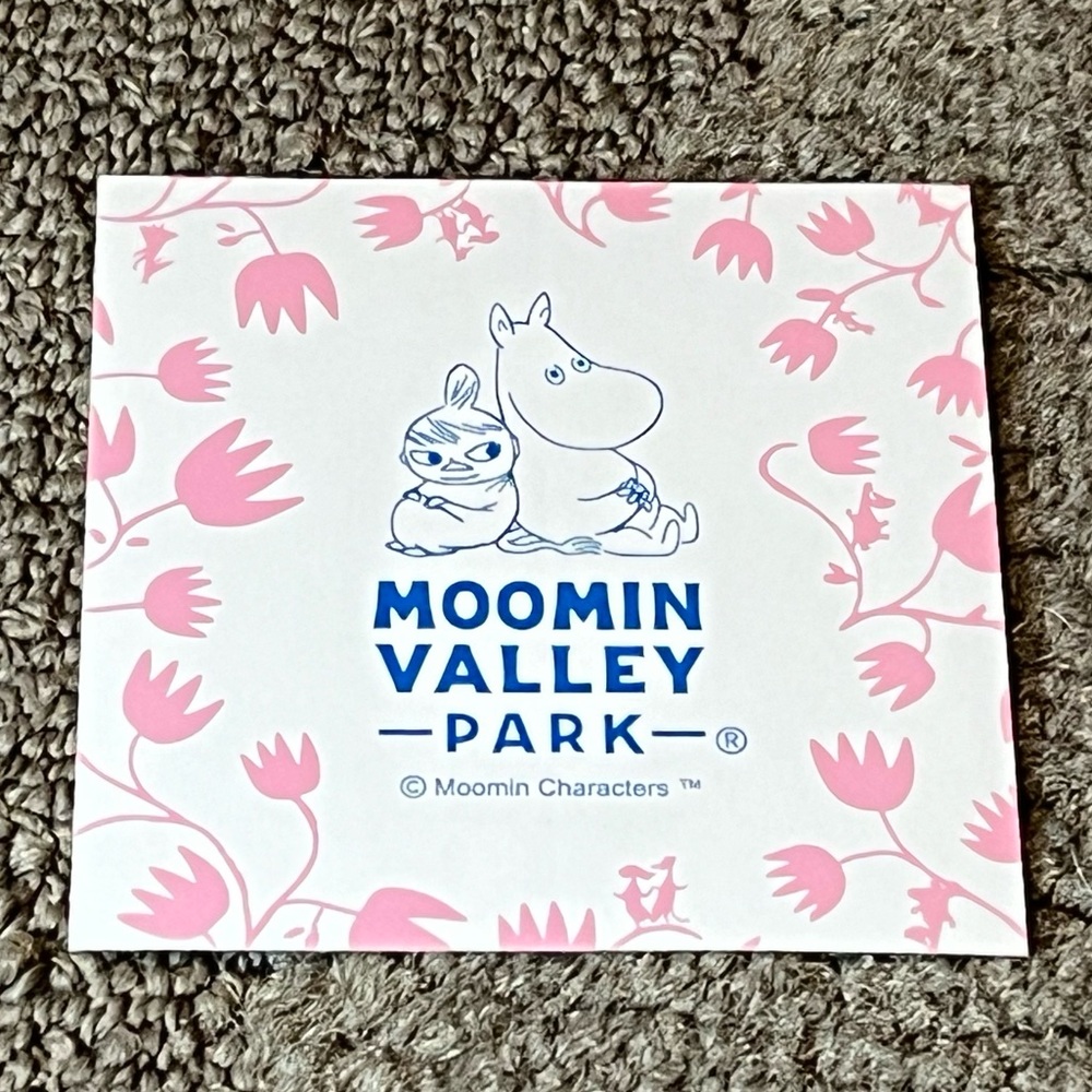 Moomin Valley Park Theme Park Pink Floral Sticker Japan Exclusive Moomintroll